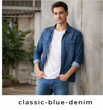 Classic Blue Denim Shirt